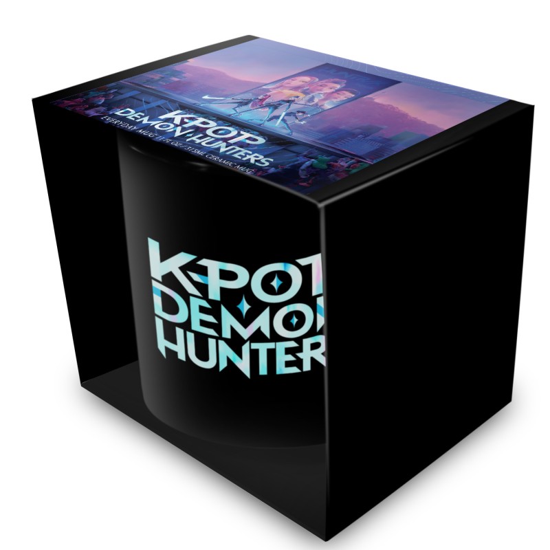 Mug K-Pop Demon Hunters (K-Pop Logo) Black Pod