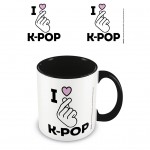 Mug K-Pop (I Love K-Pop) Black Coloured Inner