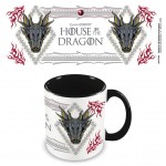 Mug House of the Dragon (Ornate) Black Coloured Inner