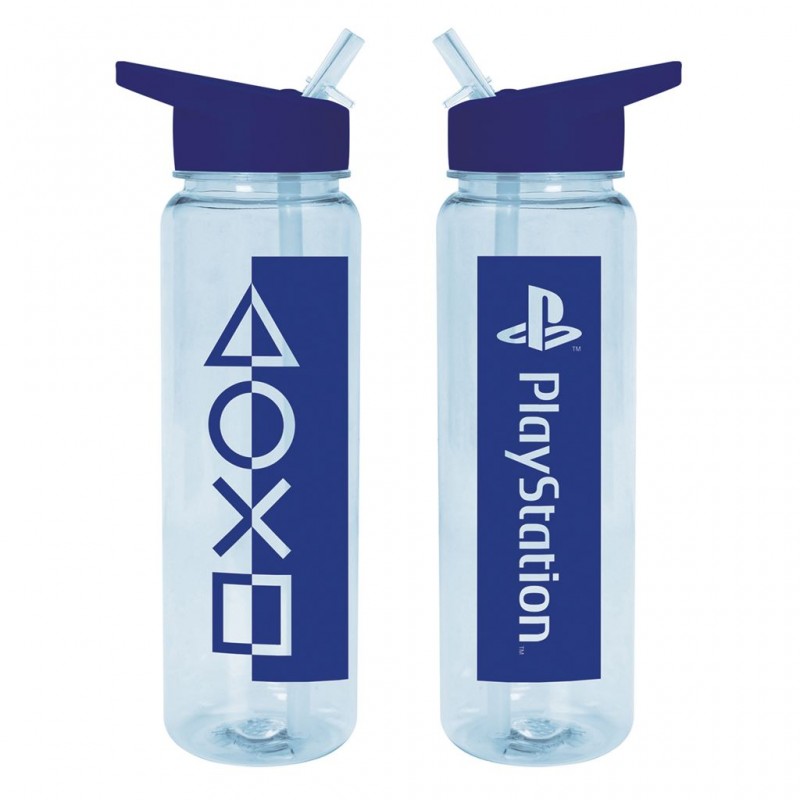 Plastic Drinks Bottle Playstation (Blue Tone)