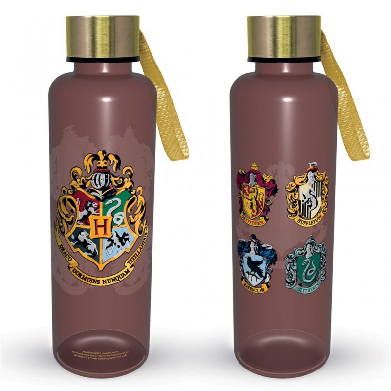 Slim Plastic Bottle Harry Potter (Colourful Crest Dark)