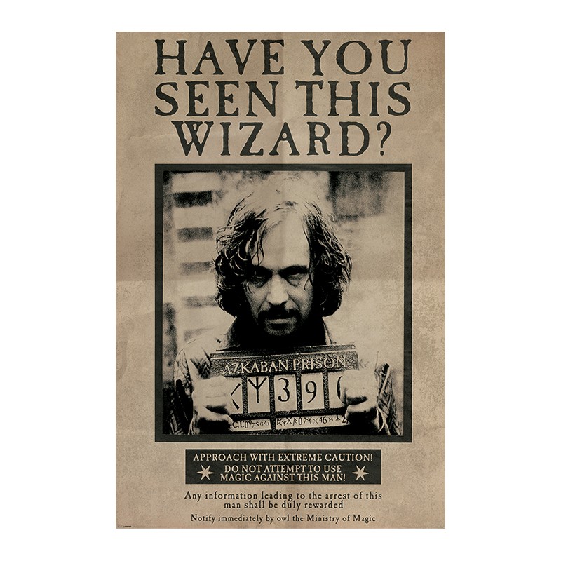 001 - Maxi Posters Harry Potter Wanted Sirius Black