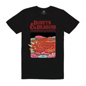 T-Shirt Vincent Trinidad (Donuts and Dragons) Black, S