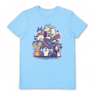 T-Shirt Ilustrata (Creatures Spirits and Friends) Unisex, M