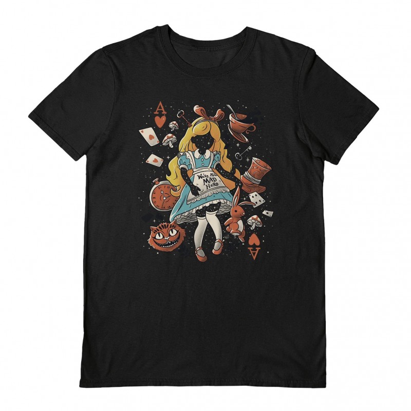 T-Shirt Eduely (Wonderland Girl) Black Unisex, M