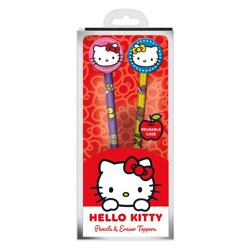 Hello Kitty Pencils and Toppers 2PK