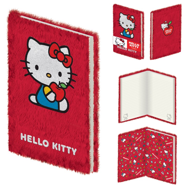 Hello Kitty A5 Plush Notebook Casebound