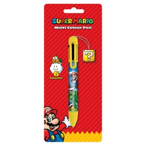 Super Mario 6-In-1 Multicolour Topper Pen (Cdu)