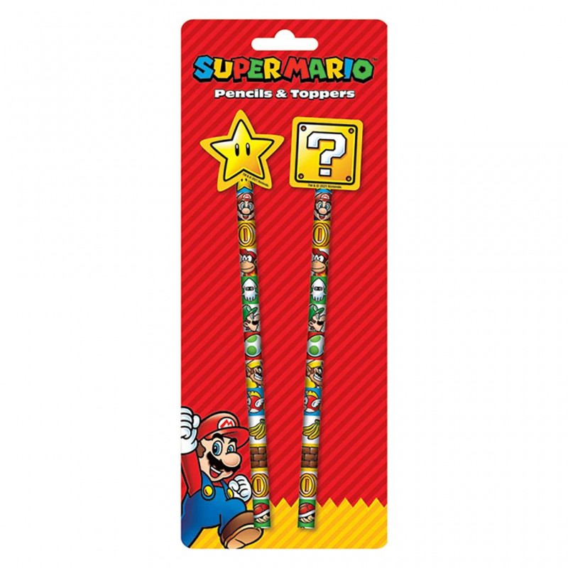 SUPER MARIO (COLOUR BLOCK) PENCIL SET