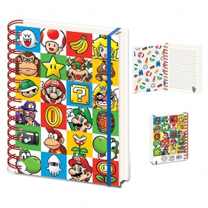 counter disp Notebook A5 SUPER MARIO (COLOUR BLOCK)