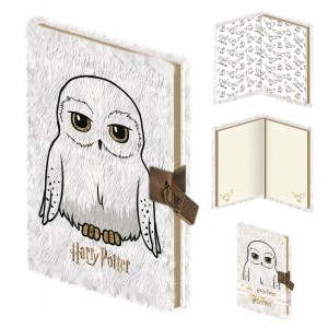 CDU Harry Potter (Hedwig) A5 Lockable Notebook (Plush)