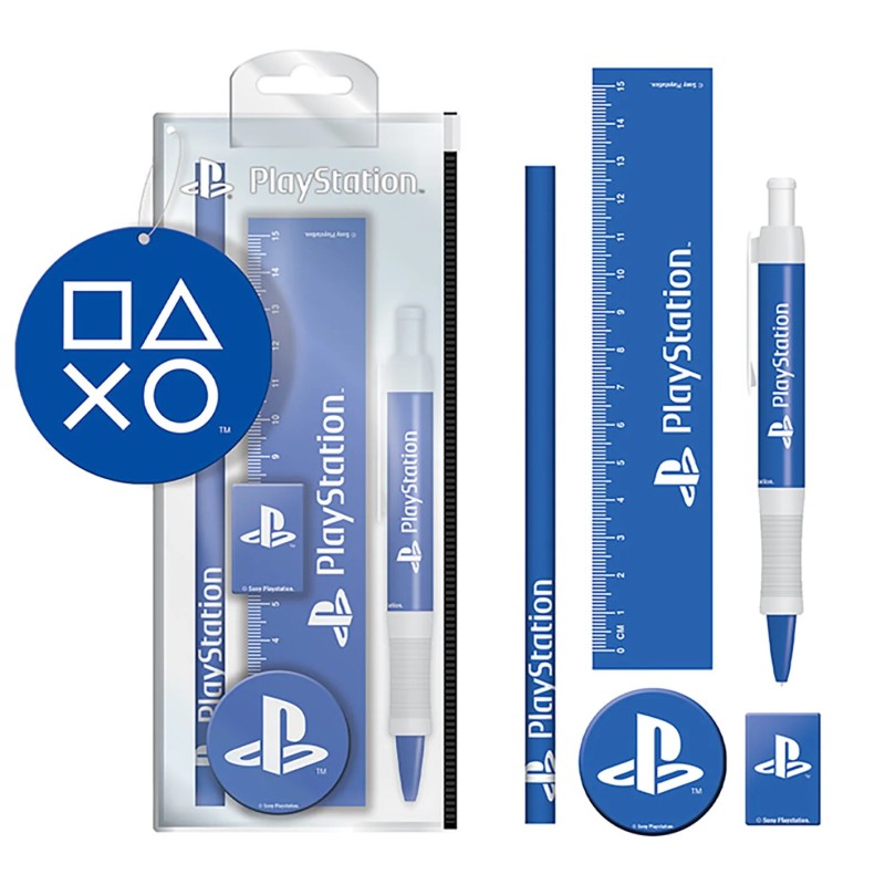 PLAYSTATION (Classic White &amp; Blue) STATIONERY SET
