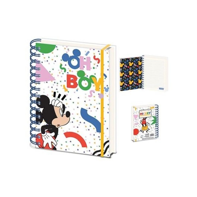 Disney Mickey Mouse (Totally Rad)  A5 Wiro Notebook