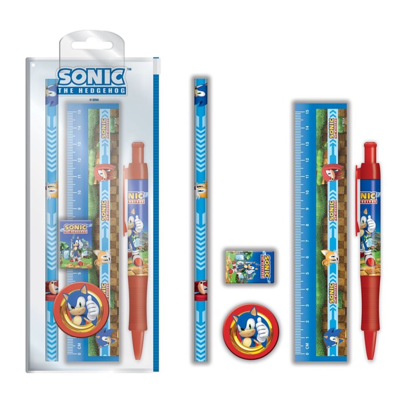 Stationery Set SONIC THE HEDGEHOG (Golden Rings) Standard