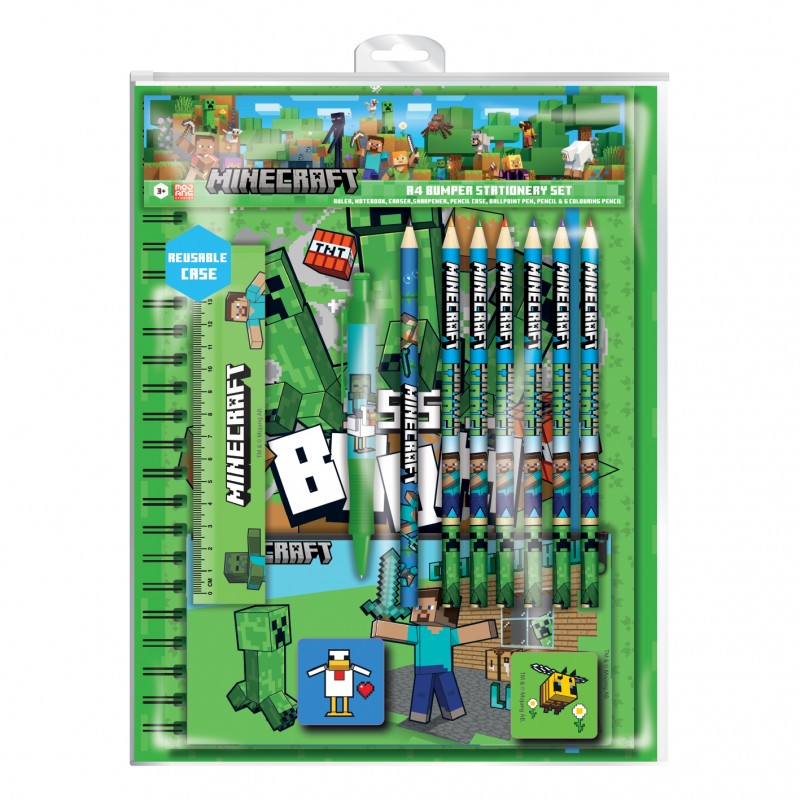 CDU MINECRAFT A4 BUMPER STATIONERY SET