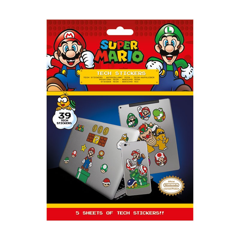 CDU Tech Stickers Super Mario (Mushroom Kingdom)