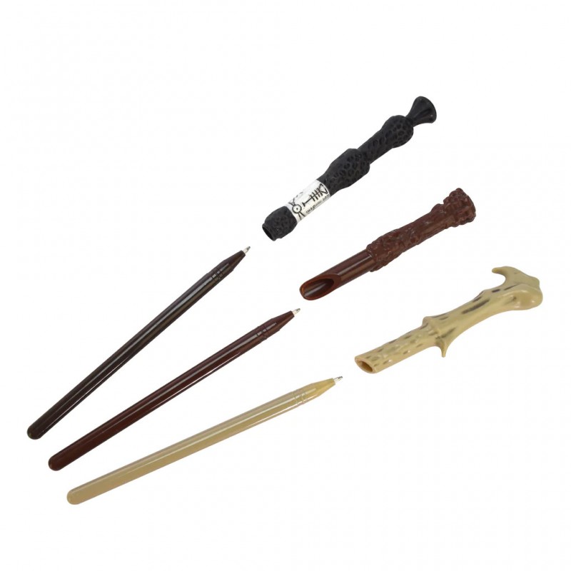 CDU Harry Potter Triple Wand Pack - Colourful Crest