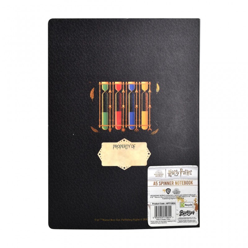 CDU Harry Potter Spinner Notebook - Colourful Crest