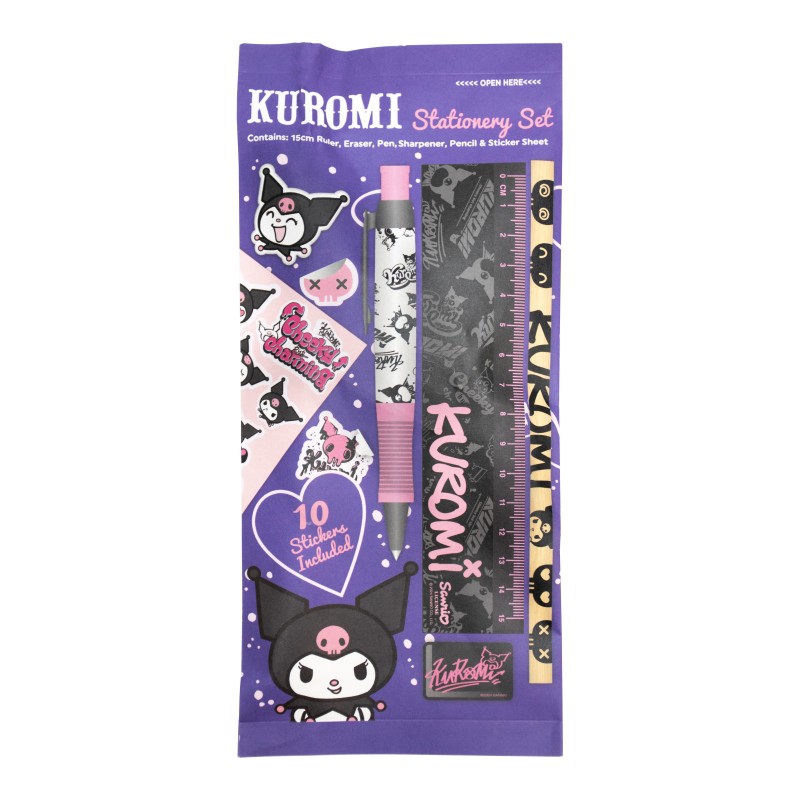 Sanrio Kuromi Stationery Set