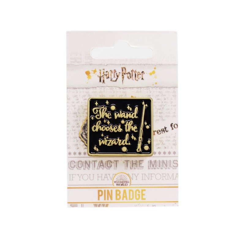 Pin Badge Enamel - Harry Potter (Wand chooses the Wizard)