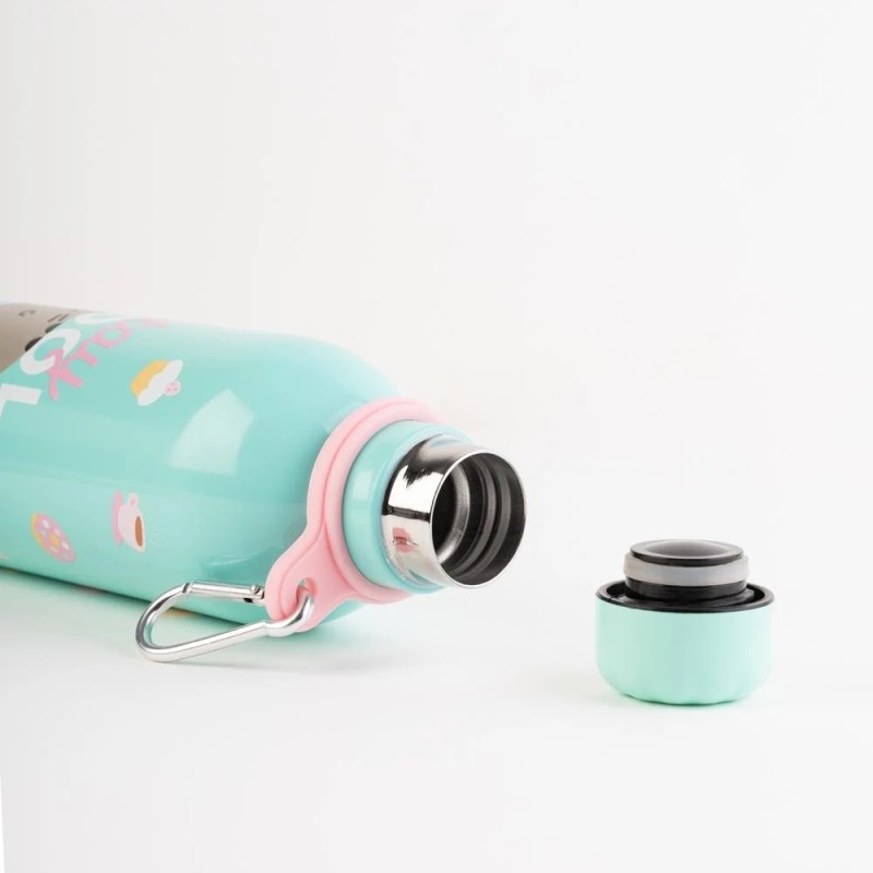 PUSHEEN FOODIE HOT&amp;COLD 500ML METAL BOTTLE