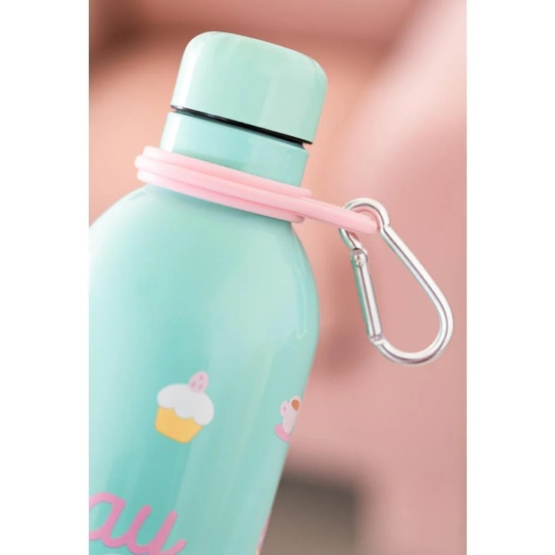 PUSHEEN FOODIE HOT&amp;COLD 500ML METAL BOTTLE