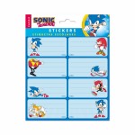 SONIC THE HEDGEHOG SELF ADHESIVE LABELS