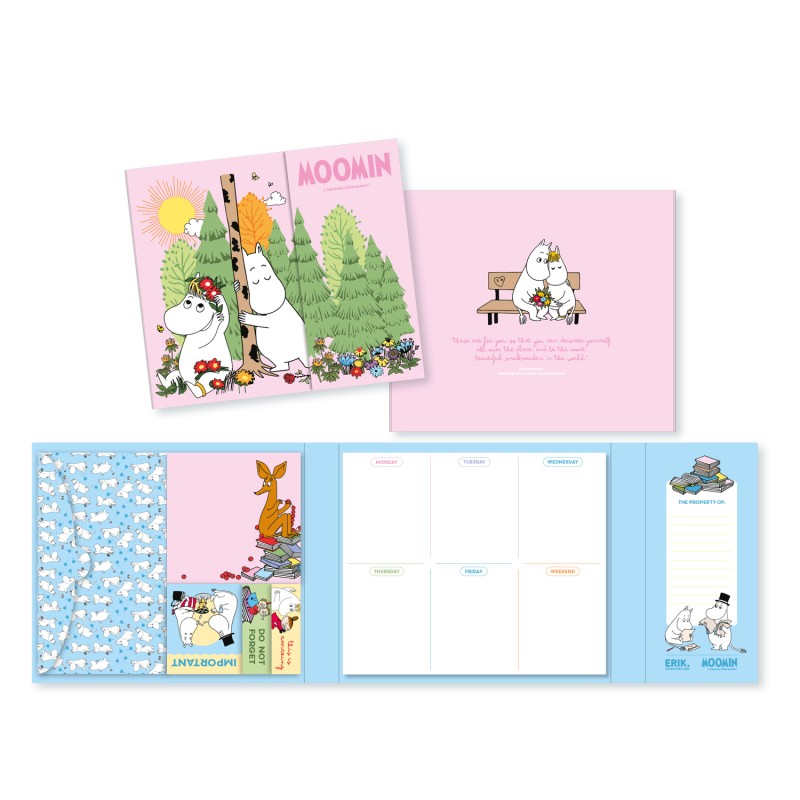 MOOMIN WEEKLY PLANNER WITH ADHESIVE NOTES