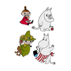 Mumin: Set of 4 Moomin Pins