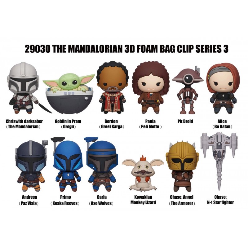 CDU 3D Foam Bag clips display (24 pcs) Mandalorian