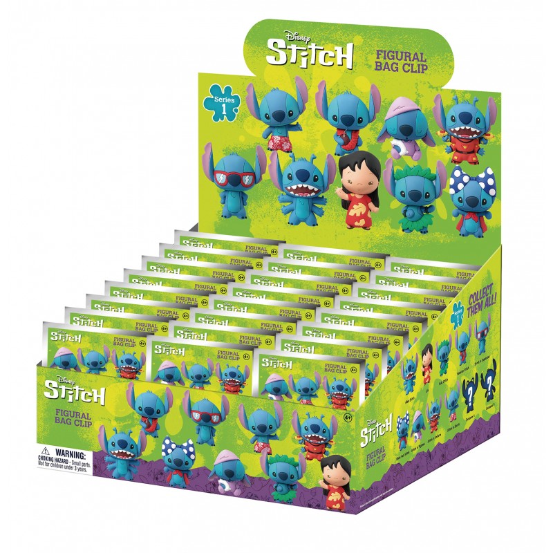 CDU 3D Foam Bag clips display (24 pcs) Disney Stitch