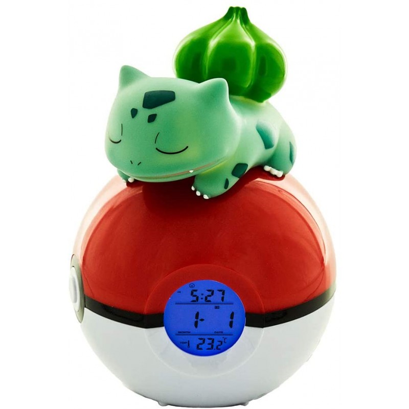 Alarm clock with light Bulbasaur