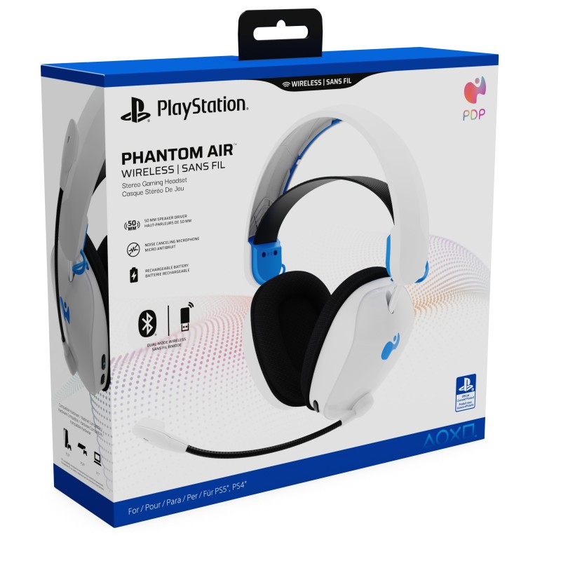 PDP Phantom Air Wireless Headset - White