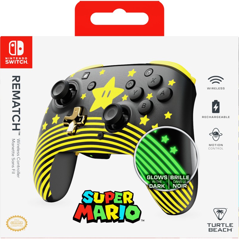 Turtle Beach Rematch Wireless Controller Super Mario Star