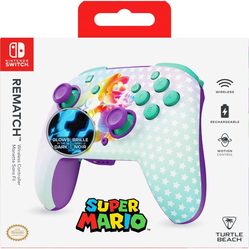 Turtle Beach Rematch Wireless Controller Invincible Mario