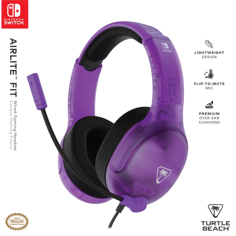 Turtle Beach Airlite Fit Headset Ghost Purple