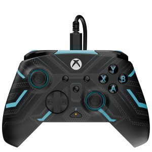 PDP Rematch GLOW Wired Controller - TITAN STEEL