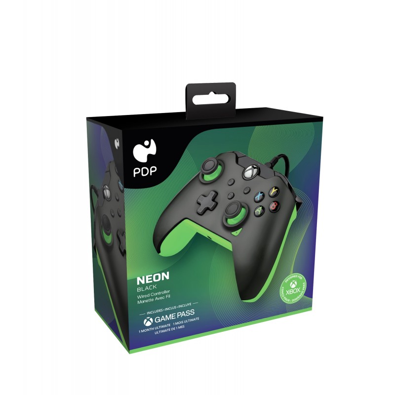 PDP Gaming Wired Controller - Neon Black
