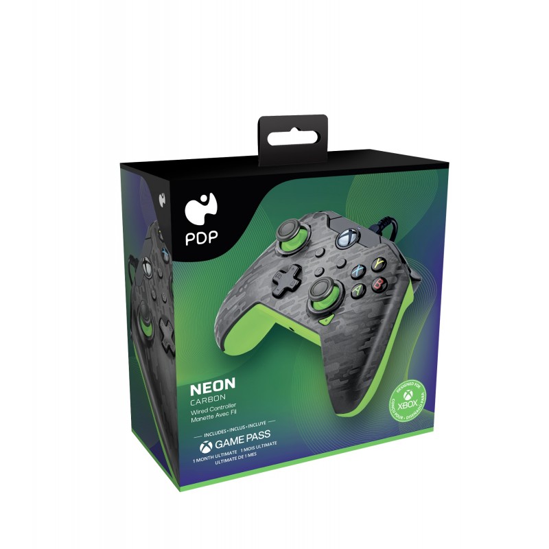 PDP Gaming Wired Controller - Neon Carbon