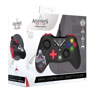 Assassins Creed - USB Wired Controller - Black and Red