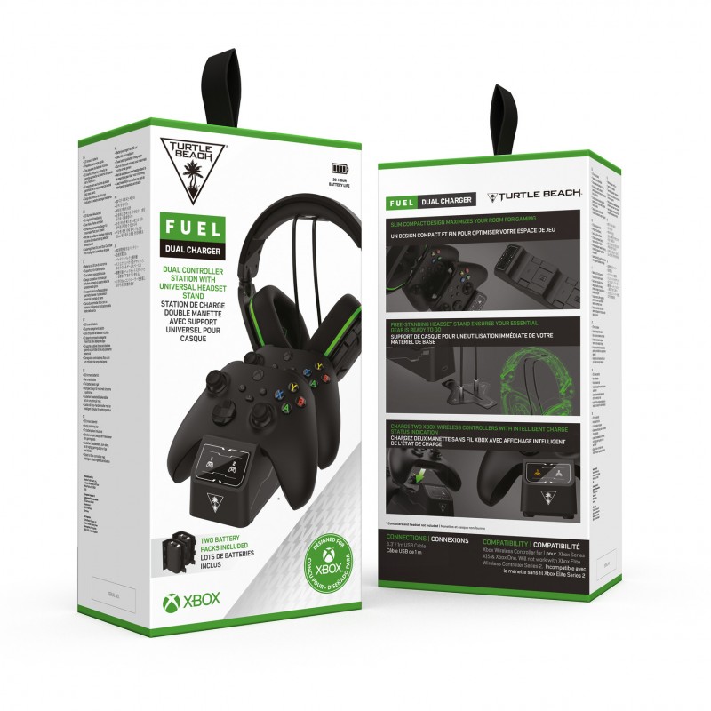 Turtle Beach Fuel Dual Charger Station &amp; Headset stand-Black